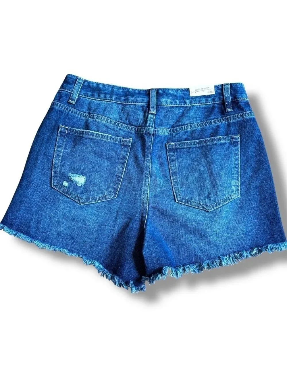 NWT Ban Jara Blue High Rise High Waisted Boho Distress Shorts - Size 9/28